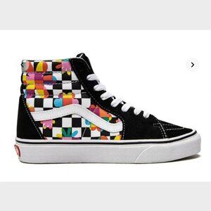 Vans Sk8-hi Floral Checkerboard High Top Sneakers - Size EU 37